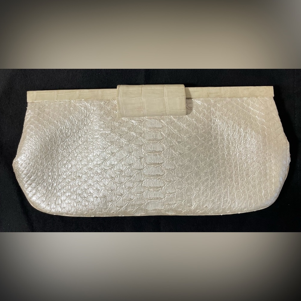 Nancy Gonzales Crocodile Clutch Bag